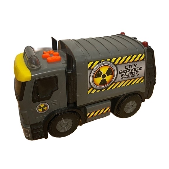 Garbage Truck Toy State Industrial City Service Fleet Button Noise - Picture 1 of 6